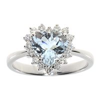 Anello Salvini Donna Capri in Oro bianco Acquamarina 0.25 Ct 20077275 - 20077275